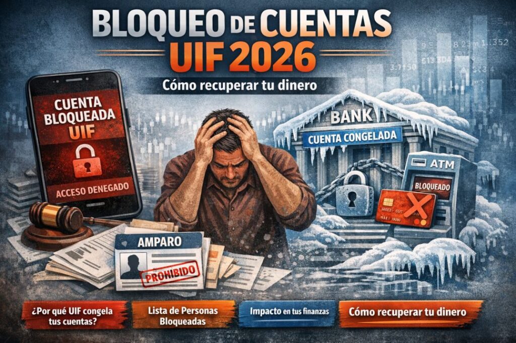 Bloqueo de cuentas UIF