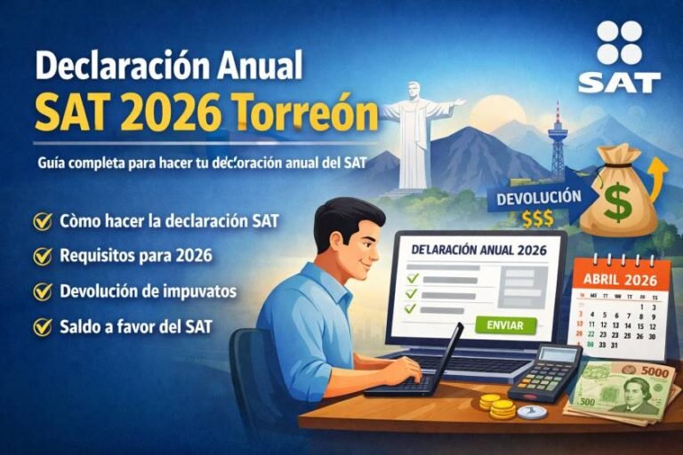 Declaración anual SAT 2026 Torreón