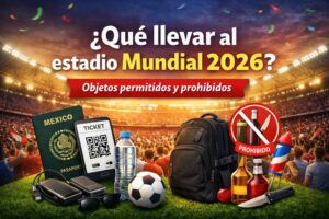 ¿Qué llevar al estadio Mundial 2026?