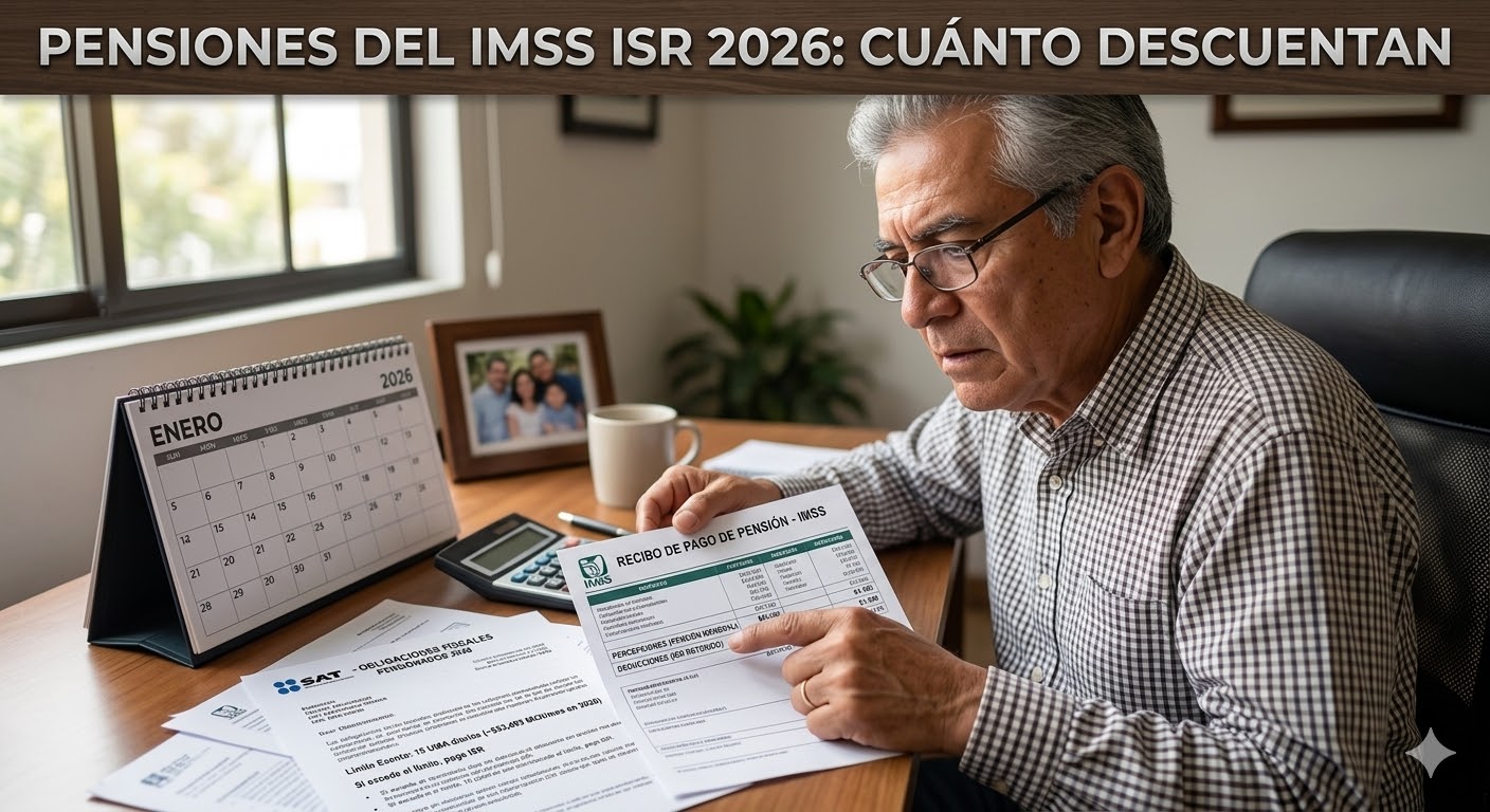Pensiones del IMSS ISR 2026