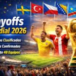 Playoffs Mundial 2026: equipos clasificados,