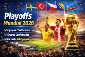 Playoffs Mundial 2026: equipos clasificados,