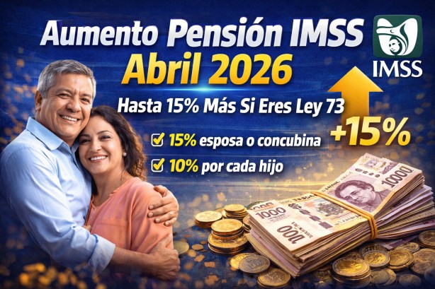 Aumento pensión IMSS abril 2026