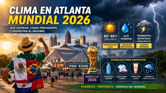 Clima en Atlanta Mundial 2026