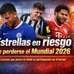 Tres estrellas en riesgo de perderse el Mundial 2026 en una sola noche