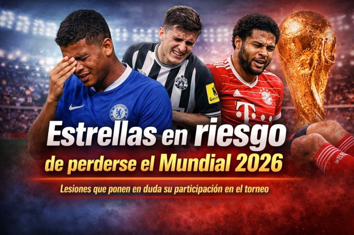 Tres estrellas en riesgo de perderse el Mundial 2026 en una sola noche