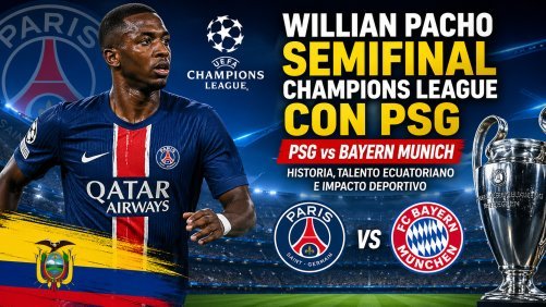 Willian Pacho semifinal Champions League PSG