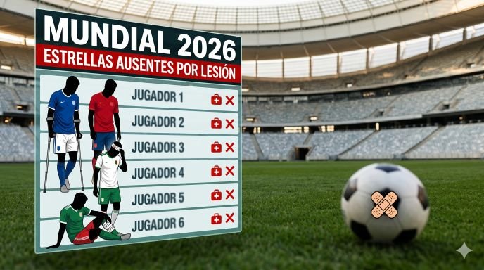 Lesionados Mundial 2026