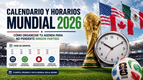 Calendario y horarios Mundial 2026