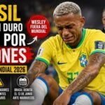 Brasil sufre un duro golpe por lesiones antes del Mundial 2026