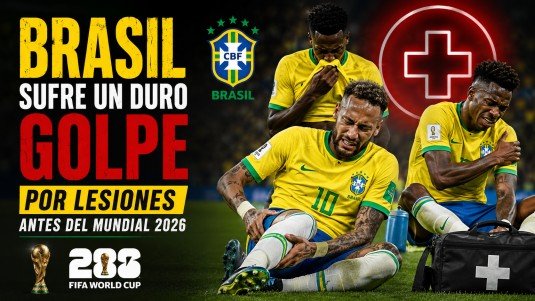 Brasil sufre un duro golpe por lesiones antes del Mundial 2026