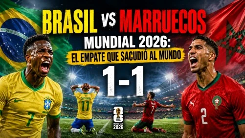 Brasil empata 1-1 con Marruecos en su debut del Mundial 2026, con Vinícius Júnior como figura y Carlo Ancelotti preocupado por el rendimiento de la Canarinha