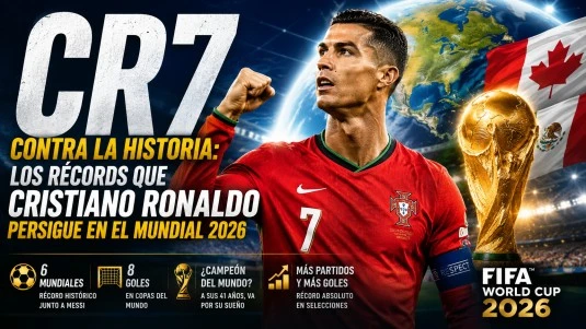 Cristiano Ronaldo celebra con la selección de Portugal durante un partido, representando su camino hacia el Mundial 2026 y los récords históricos que puede alcanzar.