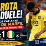 Ecuador cae 1-0 ante Costa de Marfil en su debut del Mundial 2026 con un gol de Amad Diallo en los minutos finales del partido.
