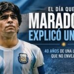 Maradona explicó un país durante el Argentina vs Inglaterra 1986, conmemorando los 40 años del Gol del Siglo y la Mano de Dios.