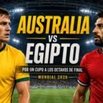 Australia vs Egipto Mundial 2026 en Arlington por los dieciseisavos de final